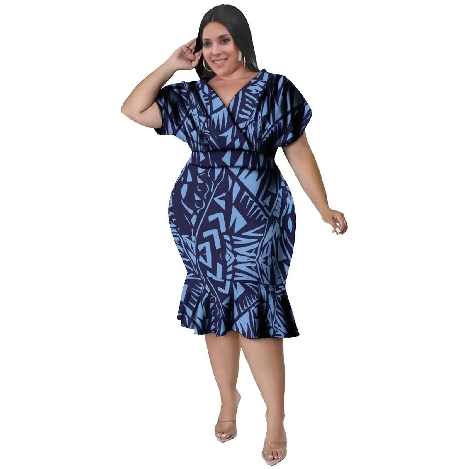 Pacific Island Curvy Plus Size Dress