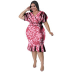 Pacific Island Curvy Plus Size Dress
