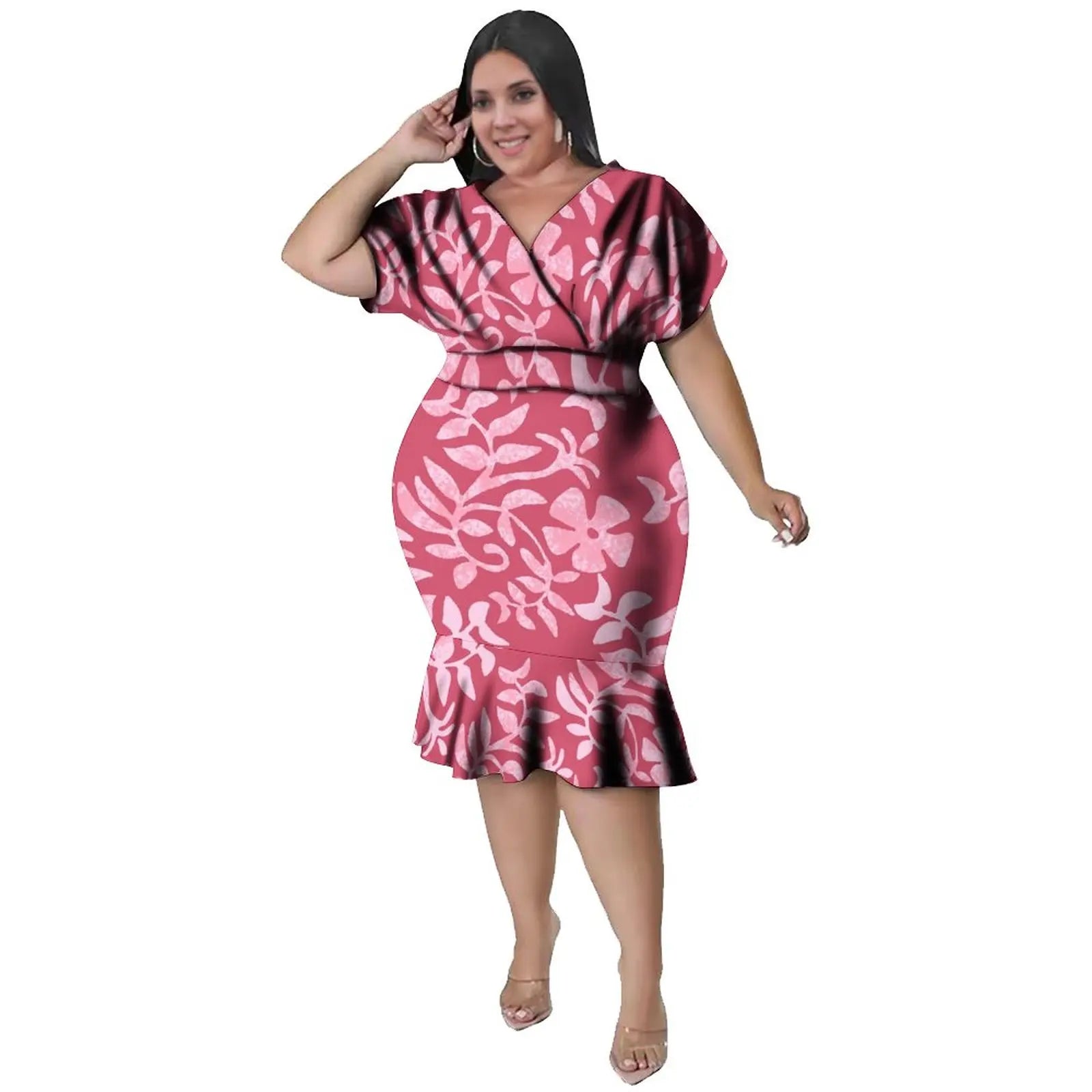 Pacific Island Curvy Plus Size Dress