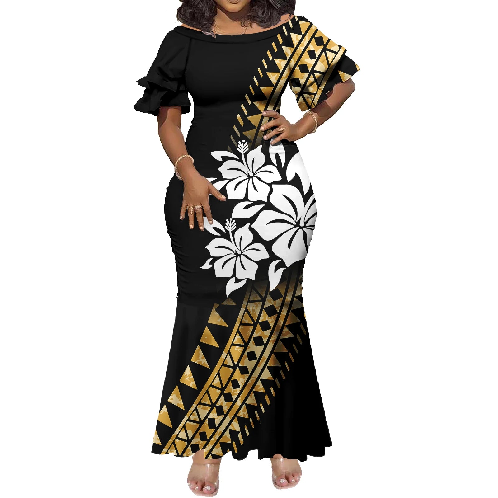 Tropical Island Curvy Mermaid Dress