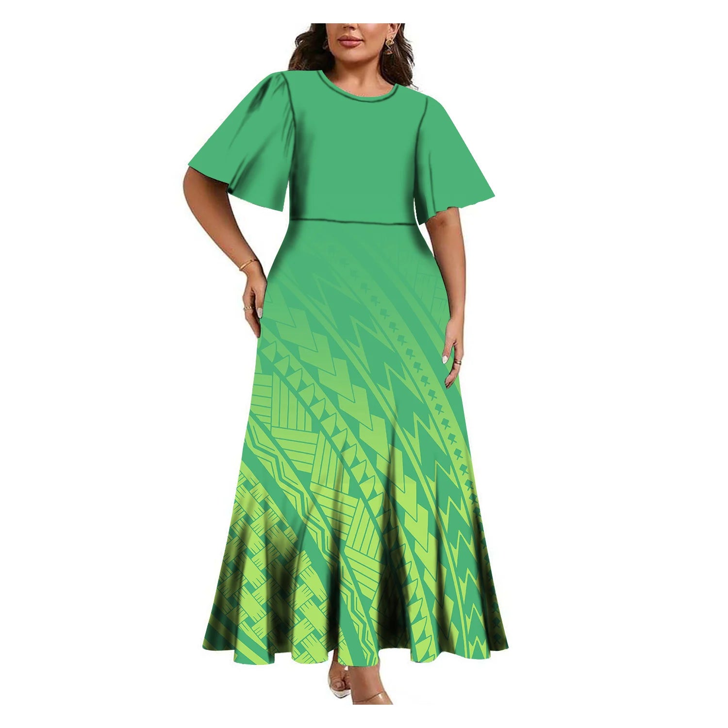 Tropical Island Curvy Mermaid Dress