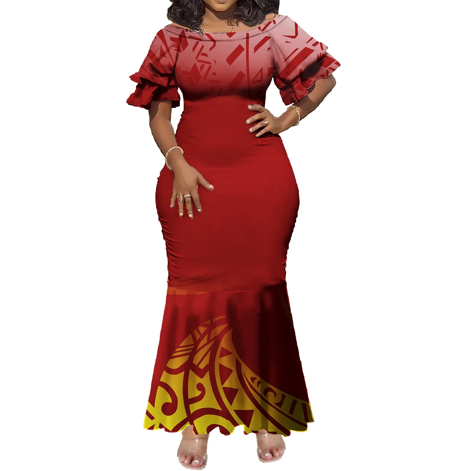 Tropical Island Curvy Mermaid Dress