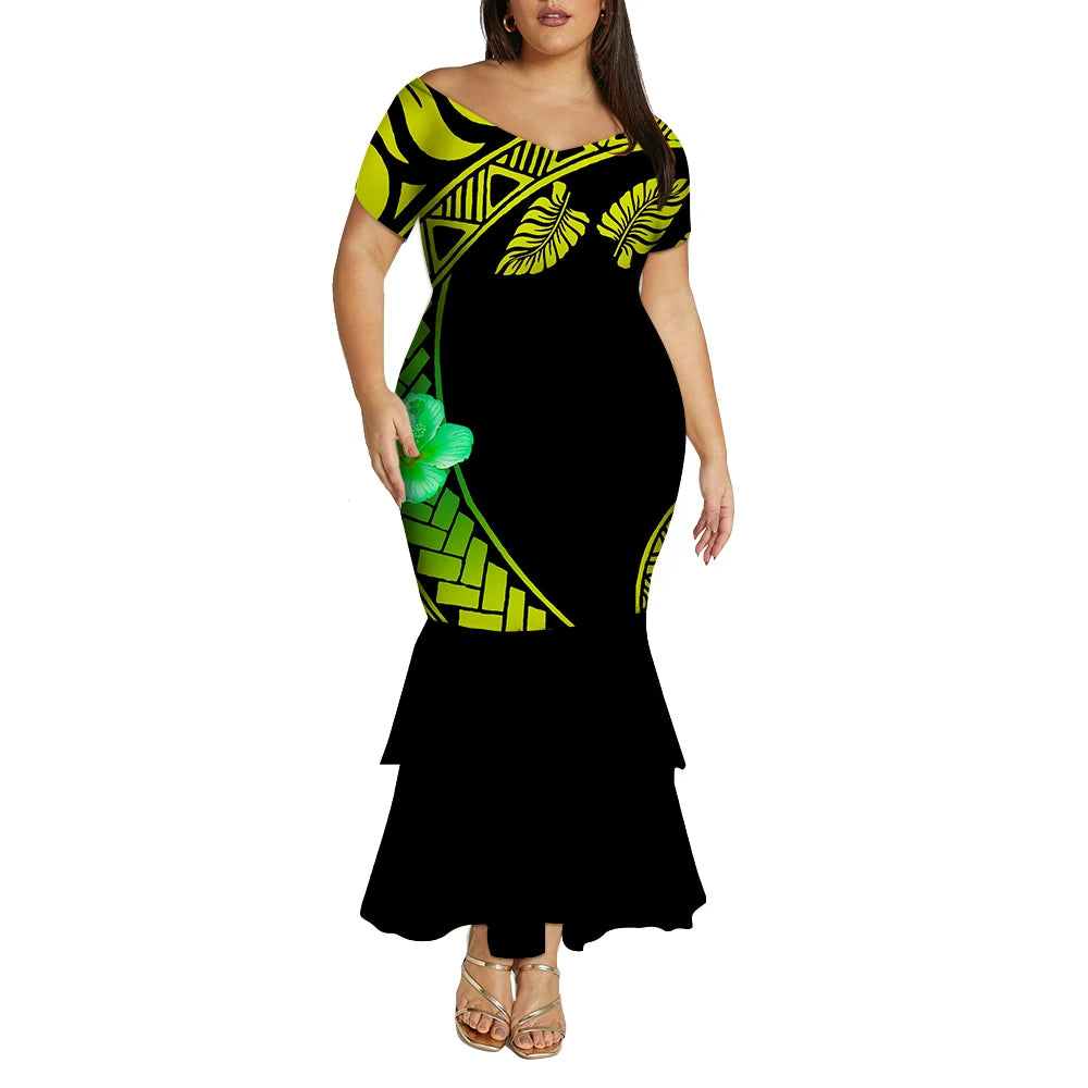 Tropical Island Curvy Mermaid Dress