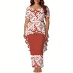 Tropical Island Two Piece Mermaid Dress