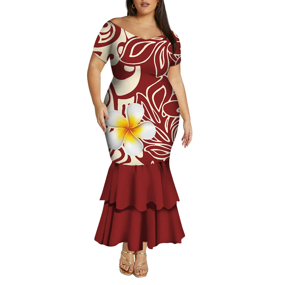 Tropical Island Curvy Mermaid Dress