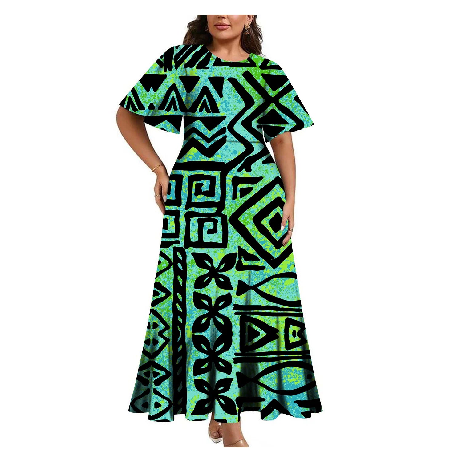 Tropical Island Curvy Mermaid Dress