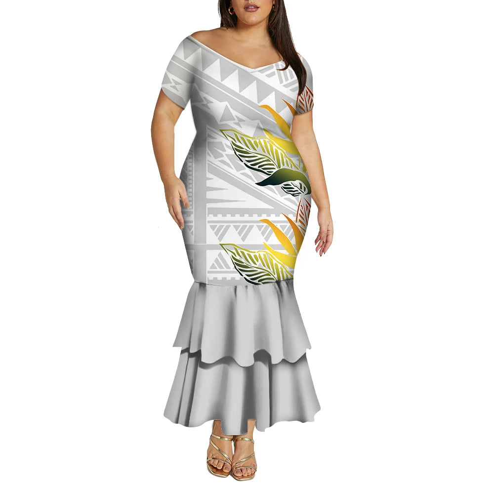 Tropical Island Curvy Mermaid Dress