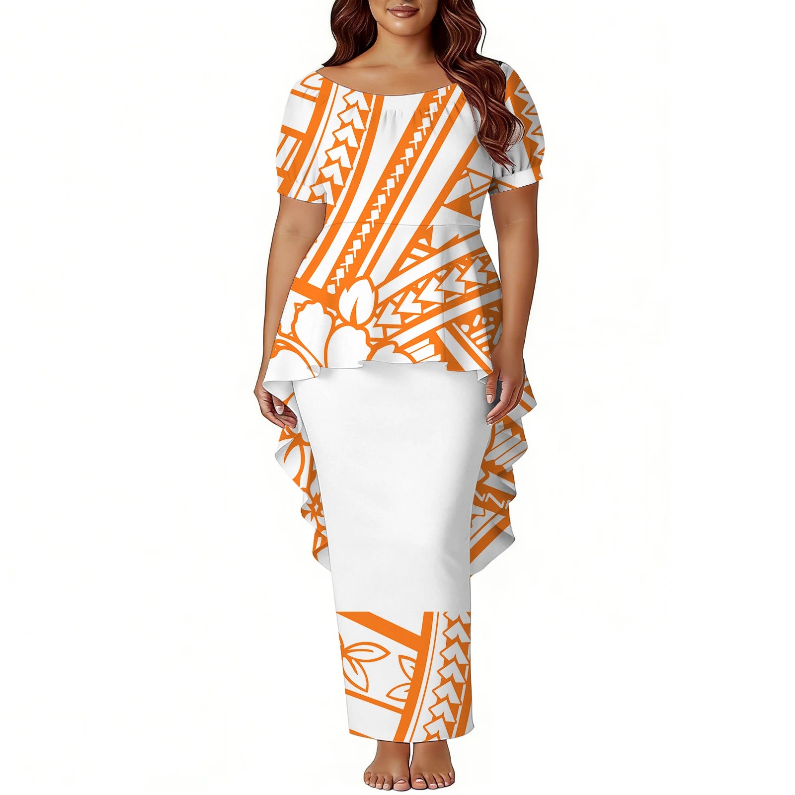 Tropical Island Two Piece Mermaid Dress