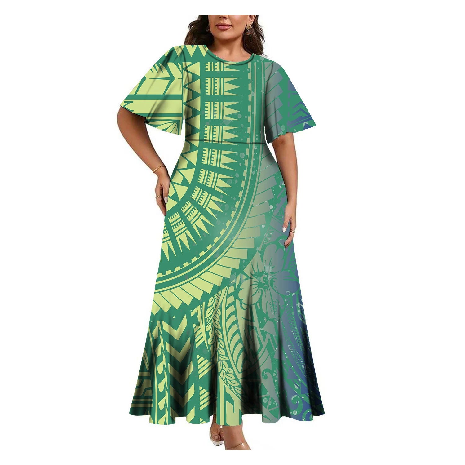 Tropical Island Curvy Mermaid Dress