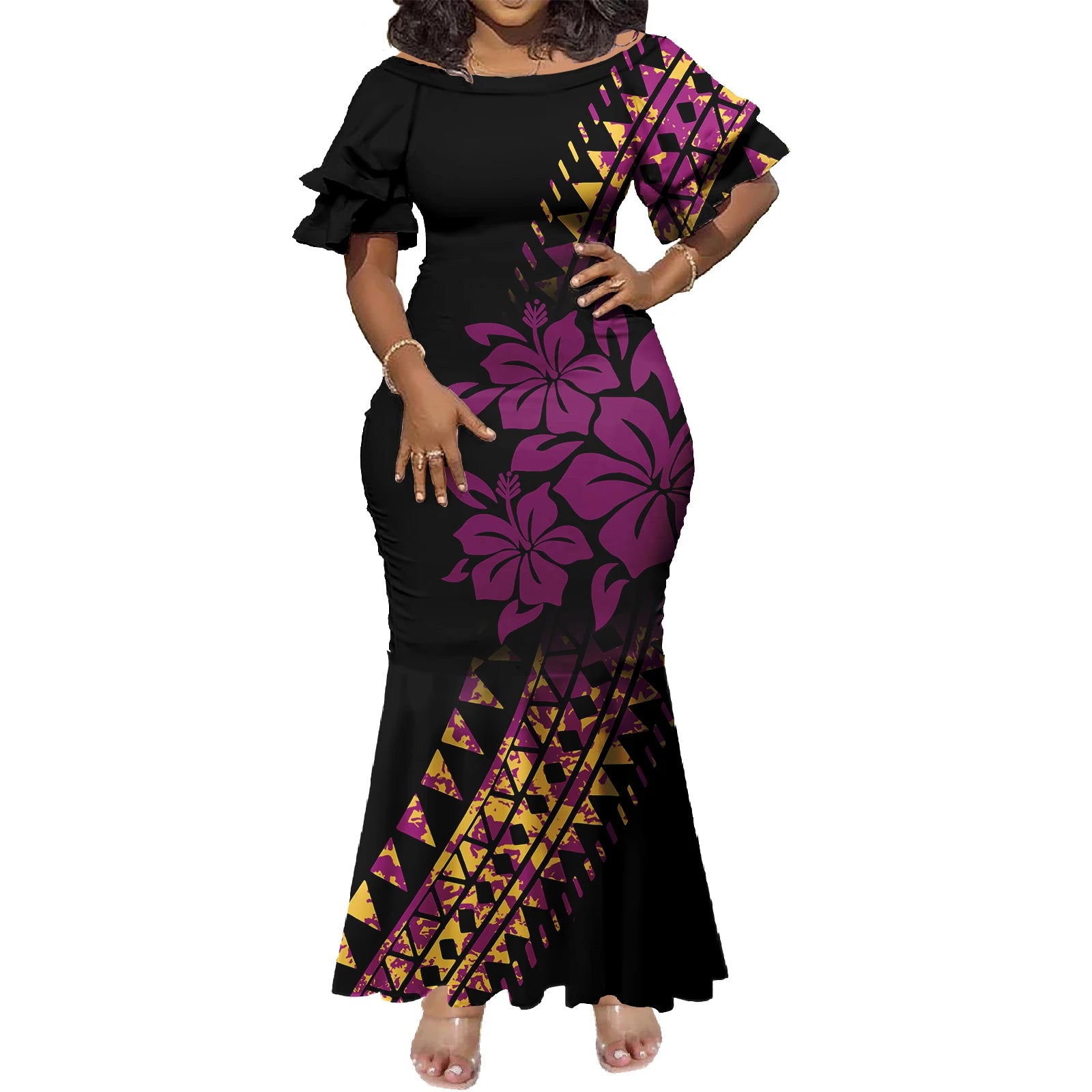 Tropical Island Curvy Mermaid Dress