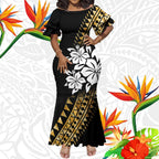 Tropical Island Curvy Mermaid Dress