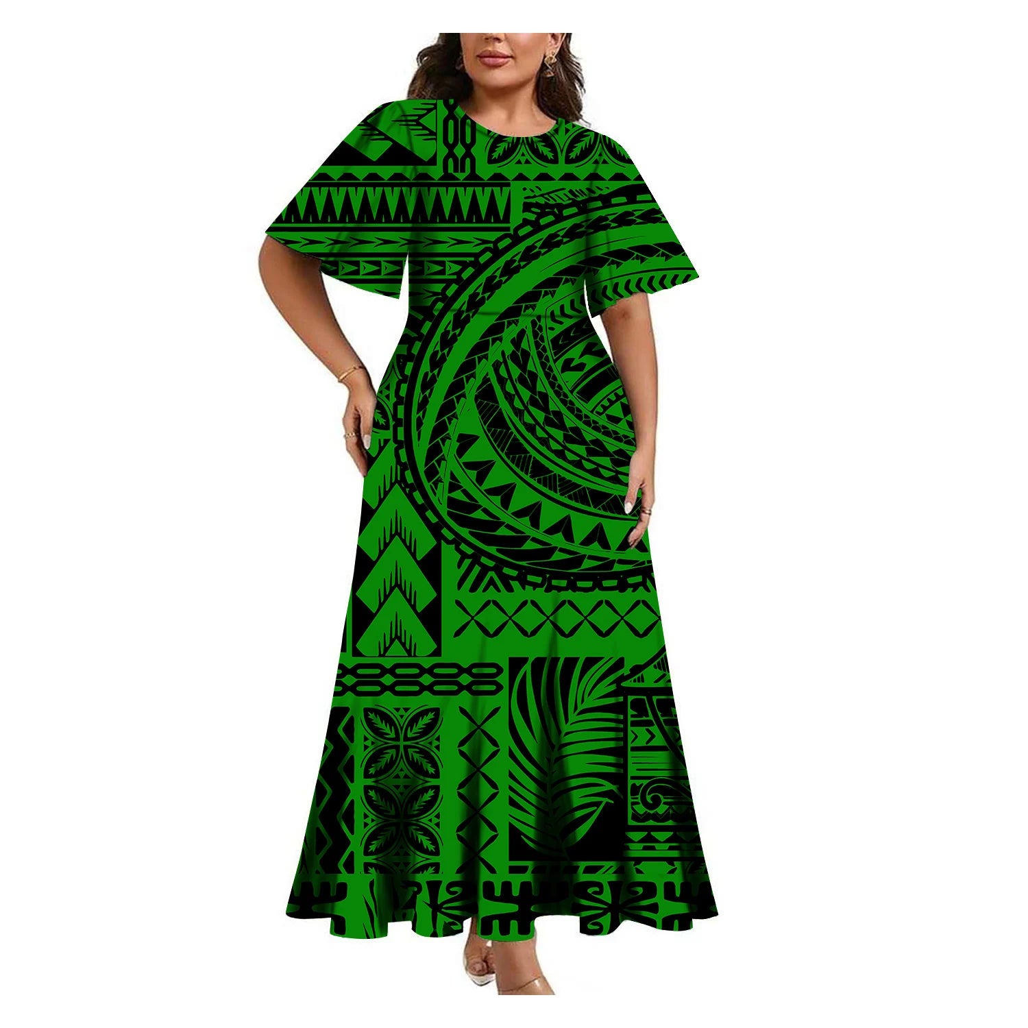 Tropical Island Curvy Mermaid Dress