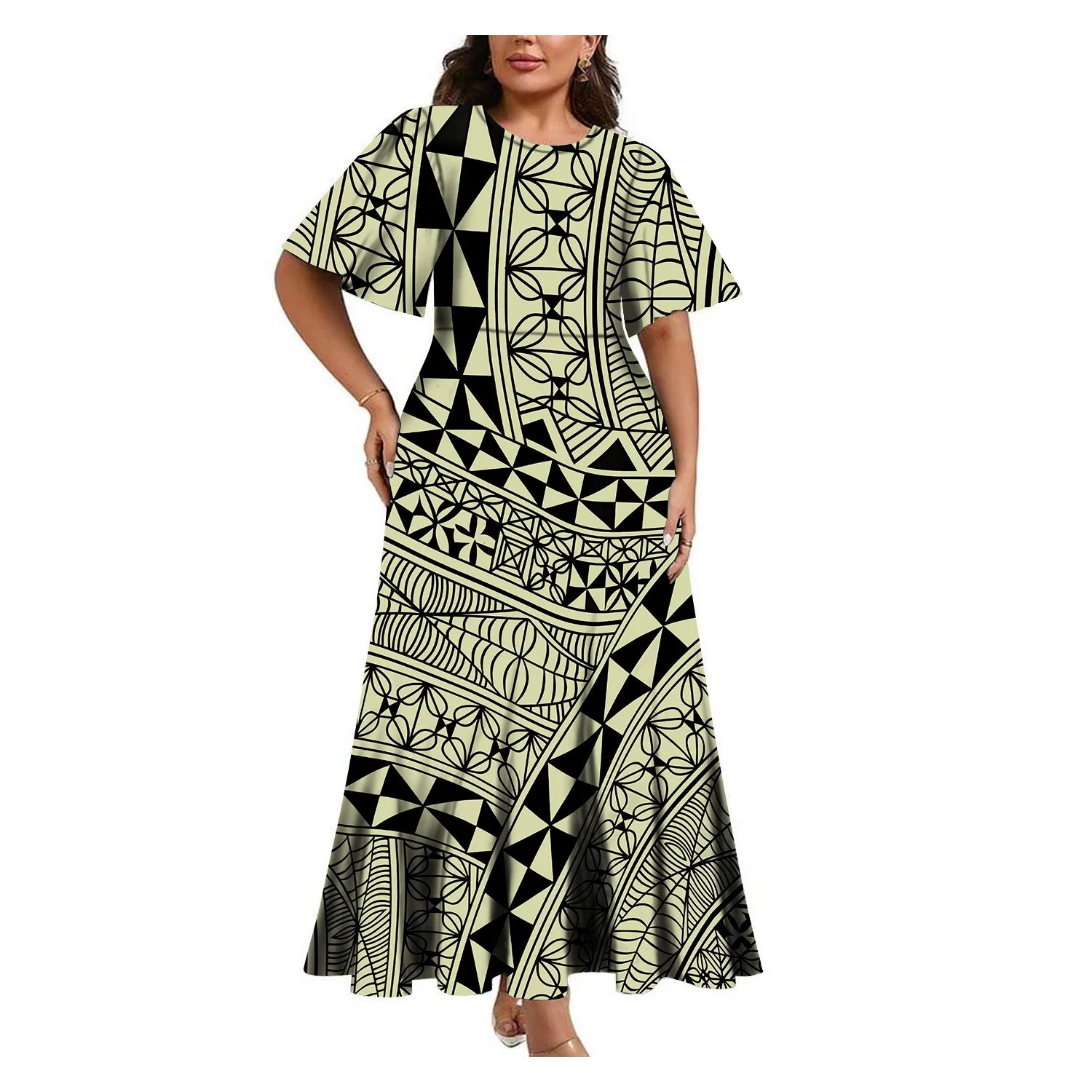 Tropical Island Curvy Mermaid Dress