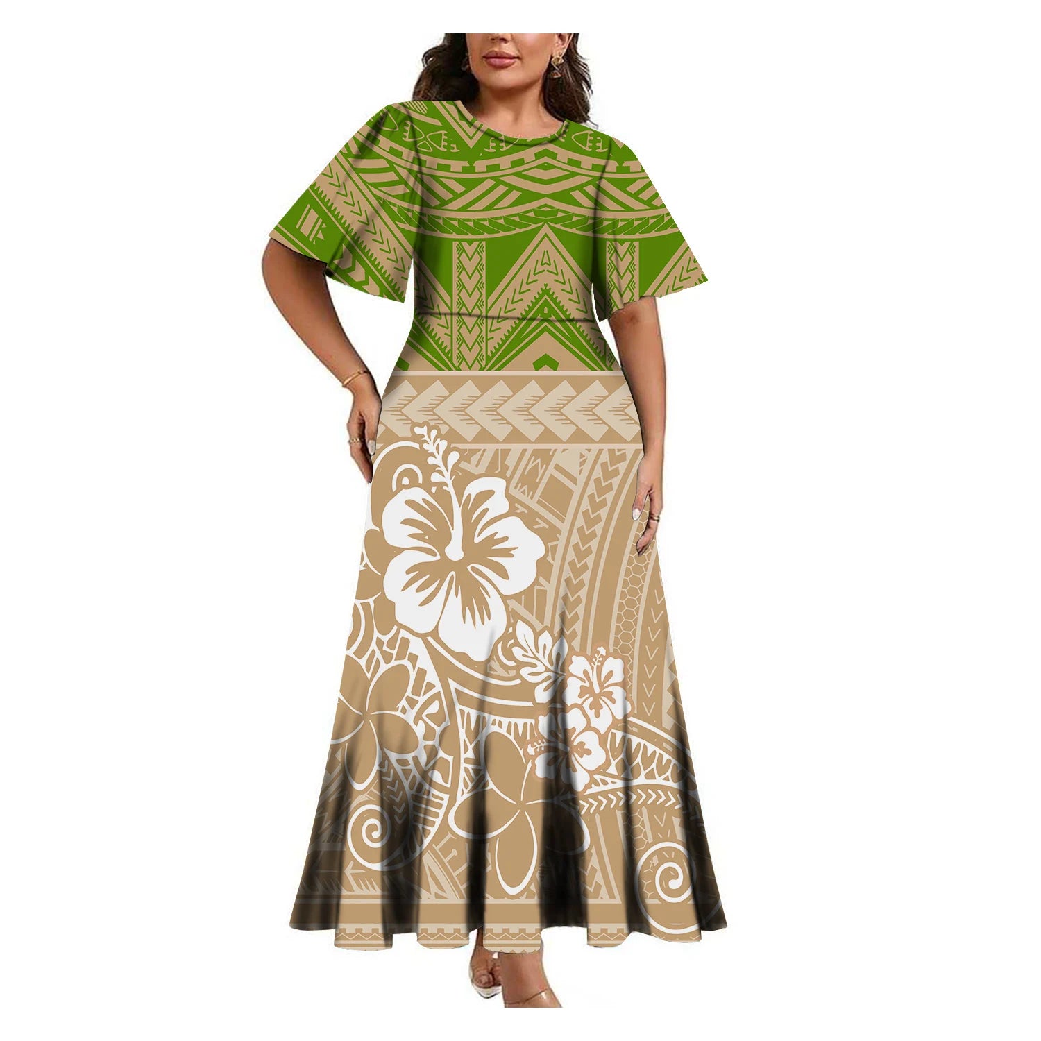 Tropical Island Curvy Mermaid Dress