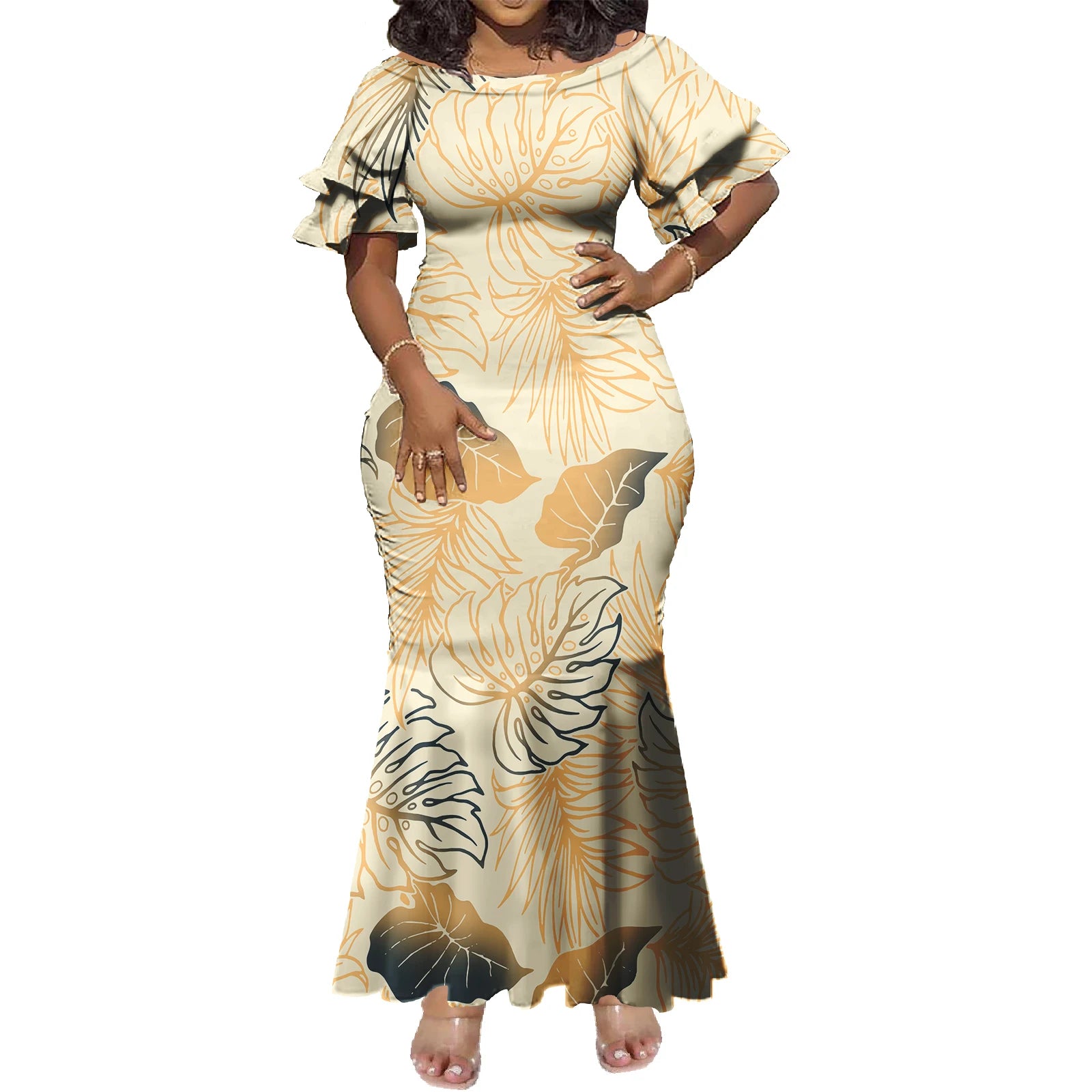 Tropical Island Curvy Mermaid Dress
