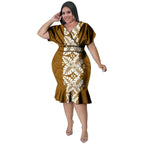 Pacific Island Curvy Plus Size Dress