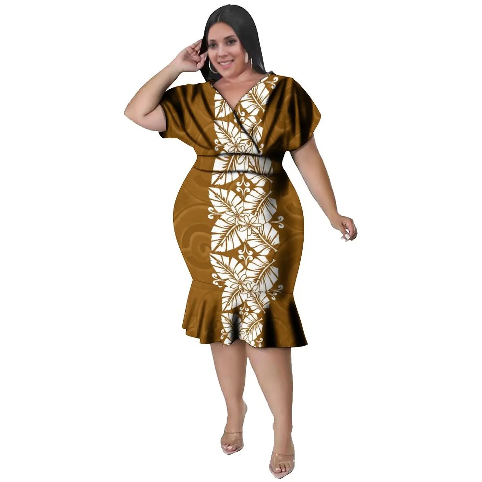 Pacific Island Curvy Plus Size Dress
