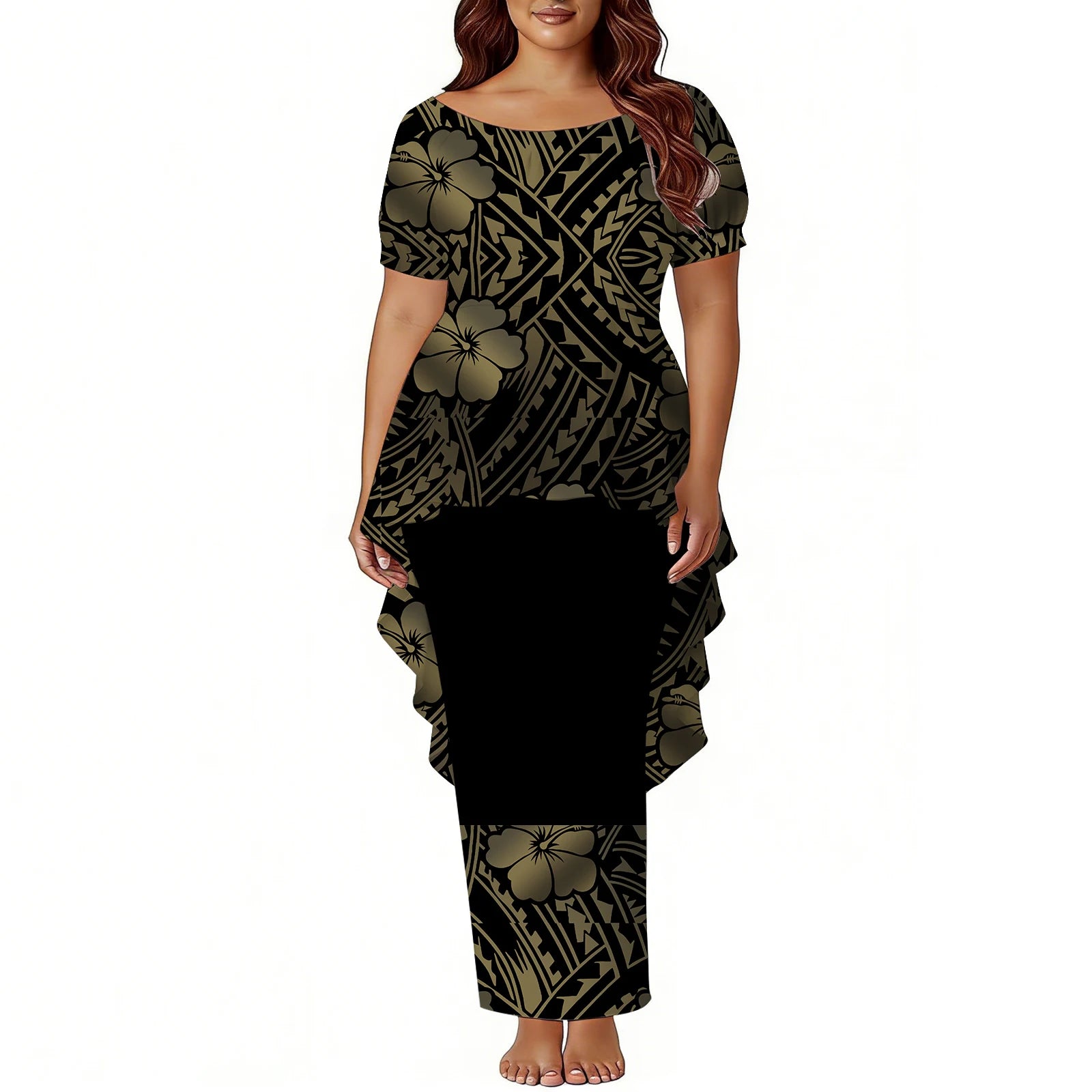 Tropical Island Two Piece Mermaid Dress