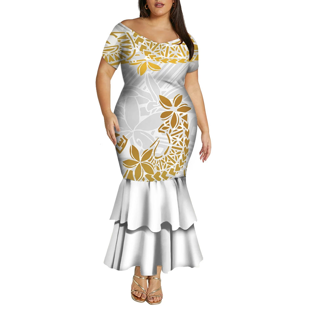 Tropical Island Curvy Mermaid Dress