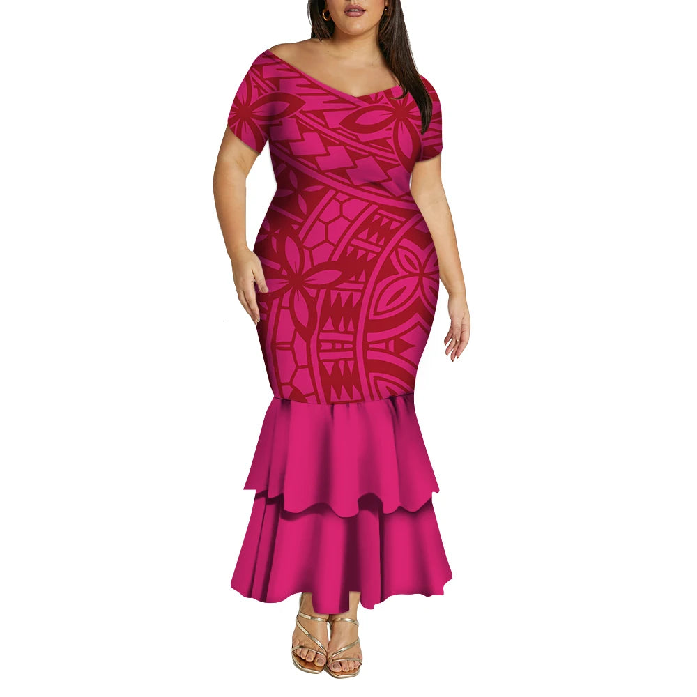 Tropical Island Curvy Mermaid Dress