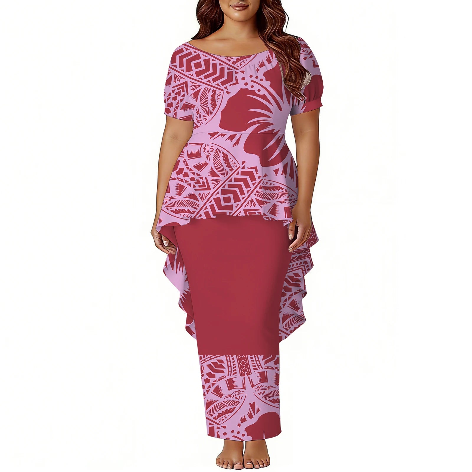 Tropical Island Two Piece Mermaid Dress