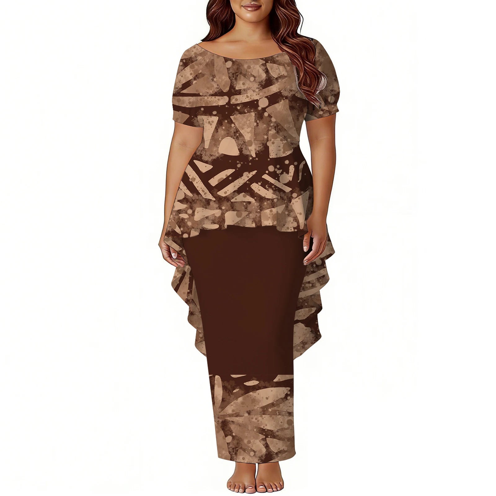Tropical Island Two Piece Mermaid Dress
