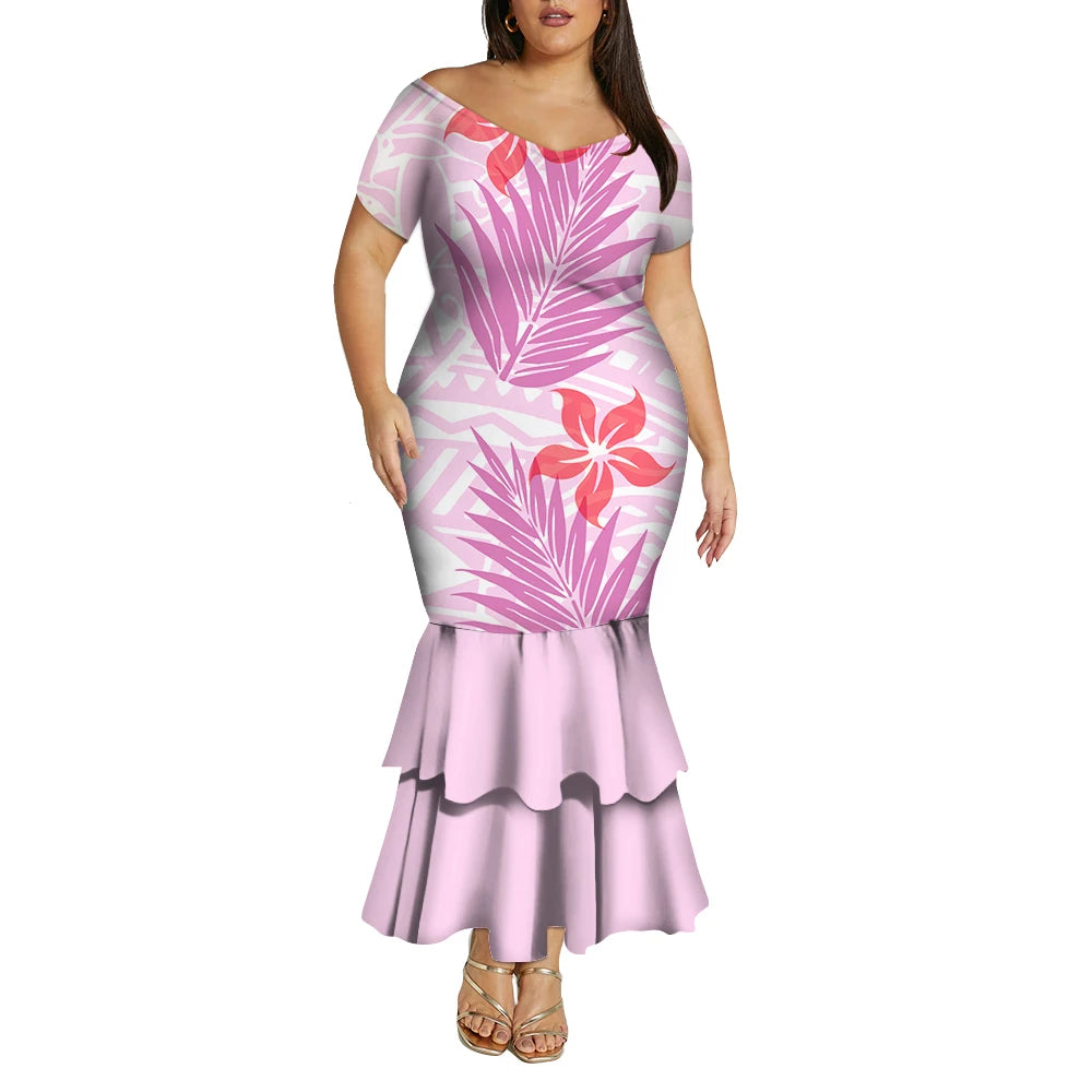 Tropical Island Curvy Mermaid Dress
