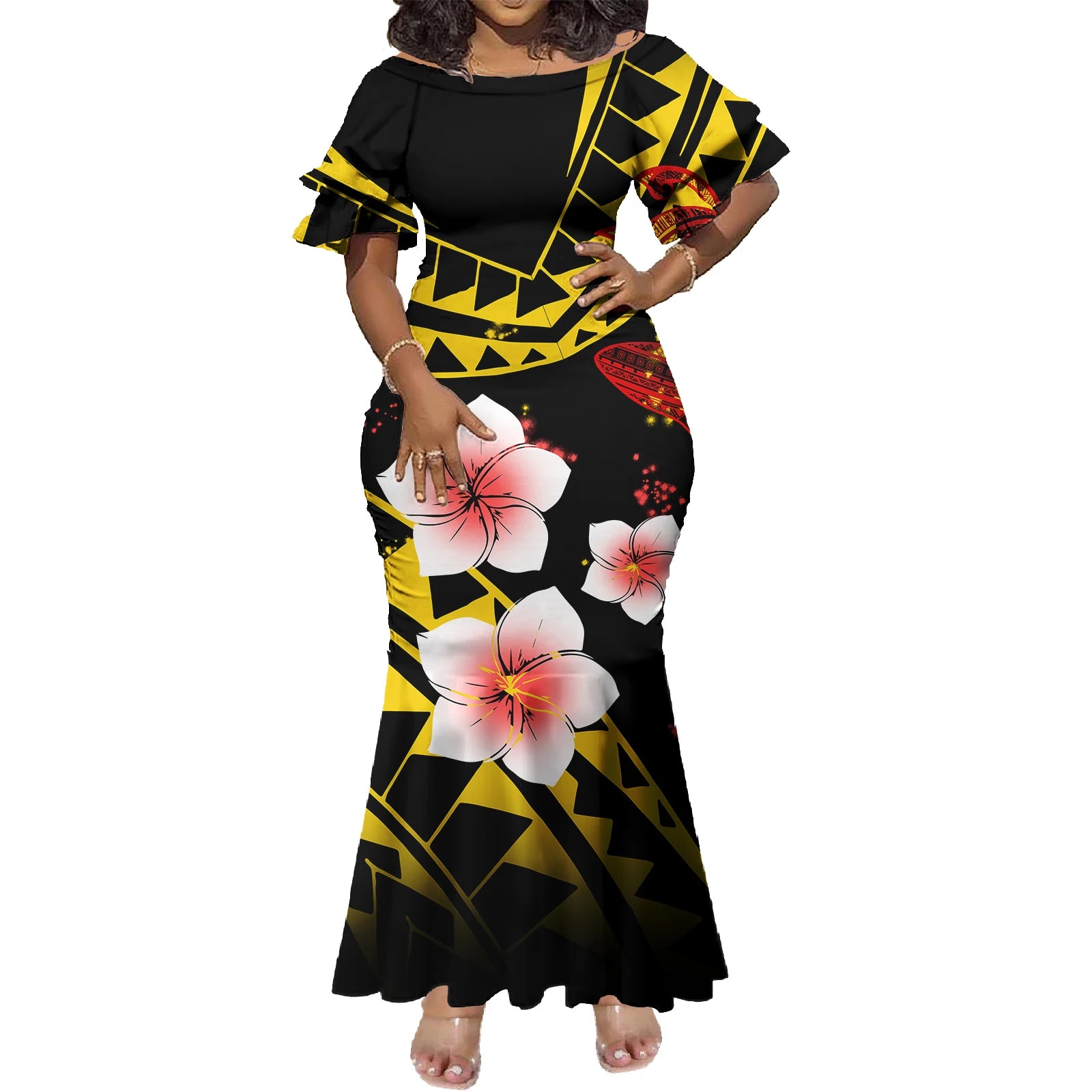 Tropical Island Curvy Mermaid Dress
