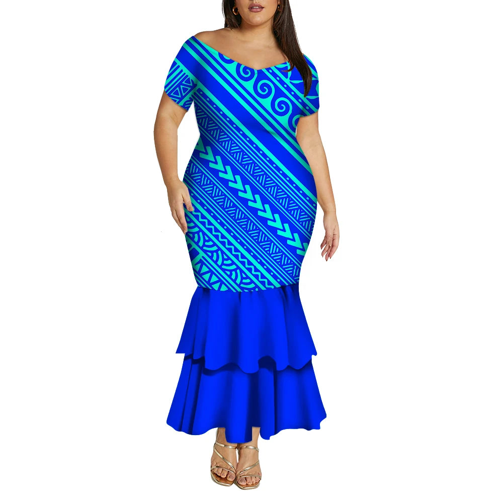 Tropical Island Curvy Mermaid Dress