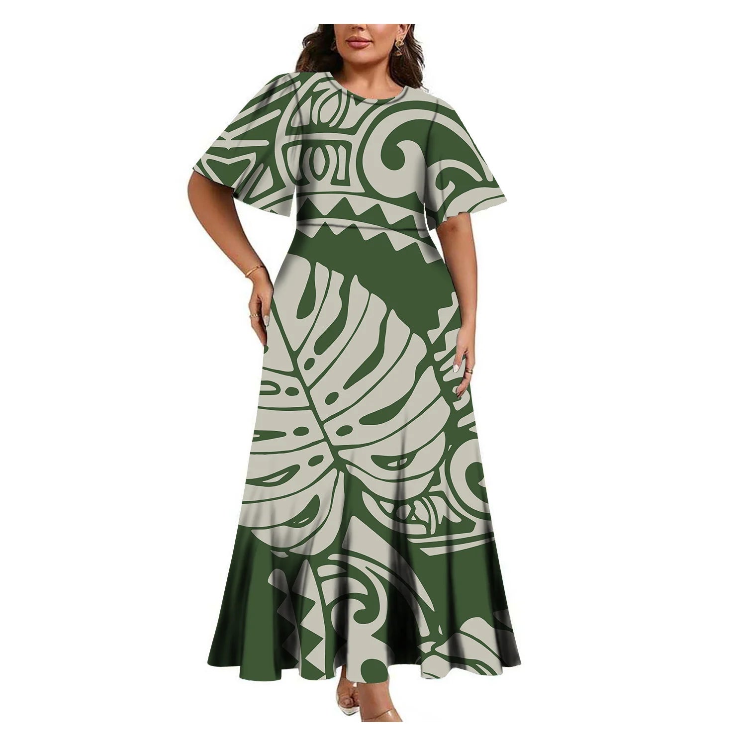 Tropical Island Curvy Mermaid Dress