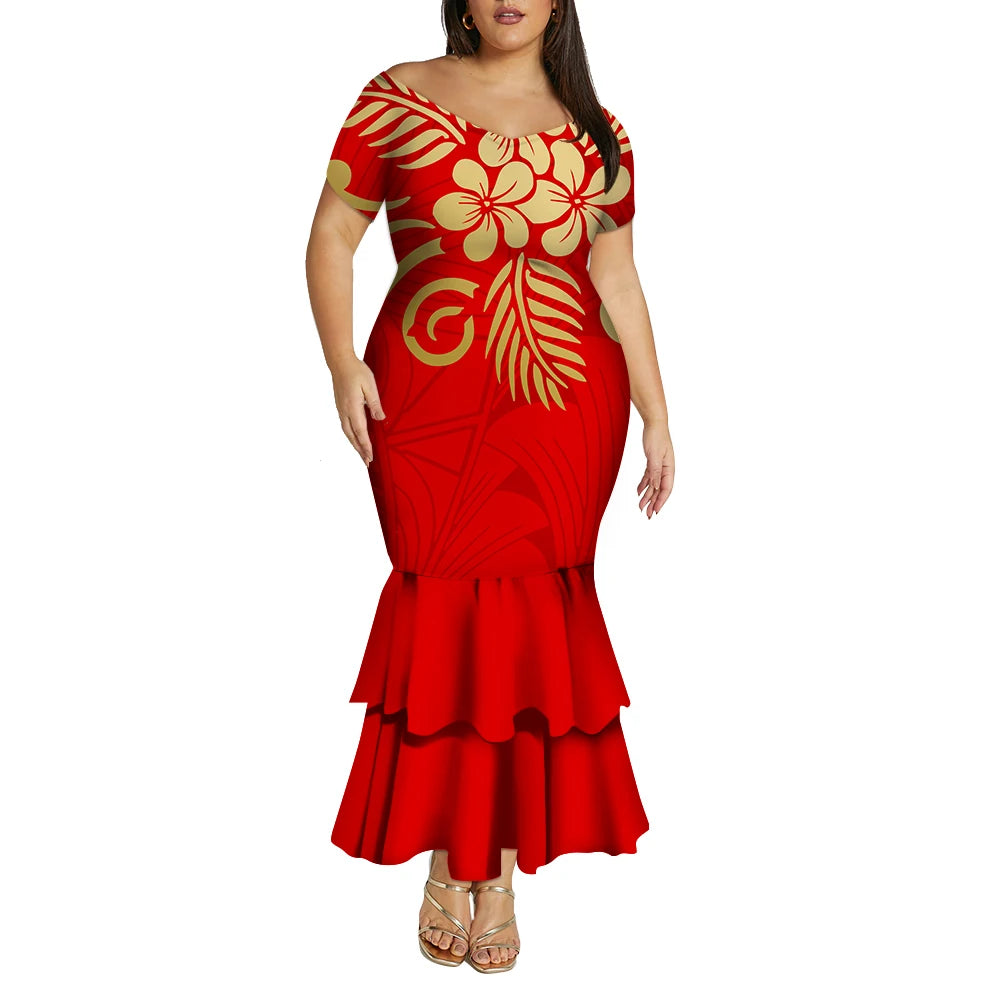 Tropical Island Curvy Mermaid Dress