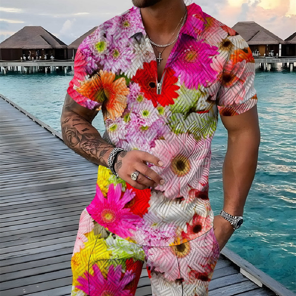 Men's Tropical Two Piece Set