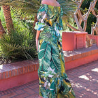 Women's Floral Off-shoulder Dress
