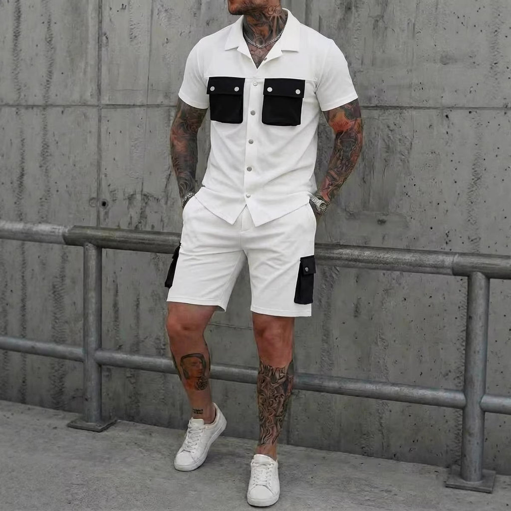 Men's Smart Casual Two Piece Set