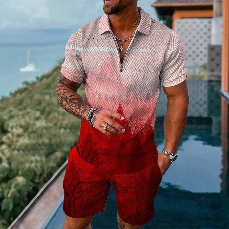 Men's Smart Casual Two Piece Set