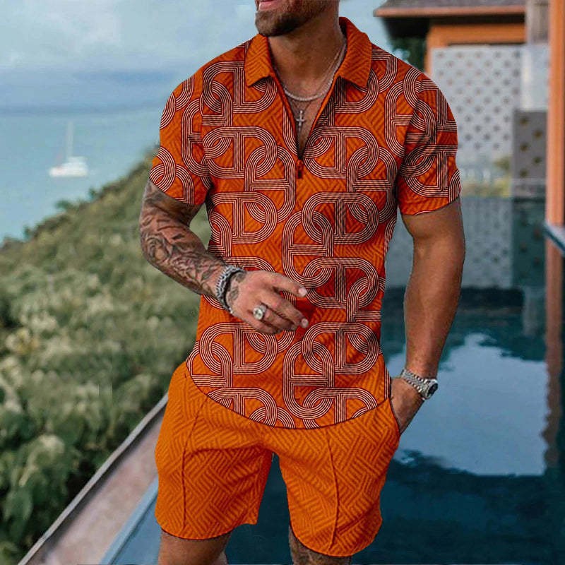 Men's Smart Casual Two Piece Set