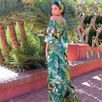 Women's Floral Off-shoulder Dress