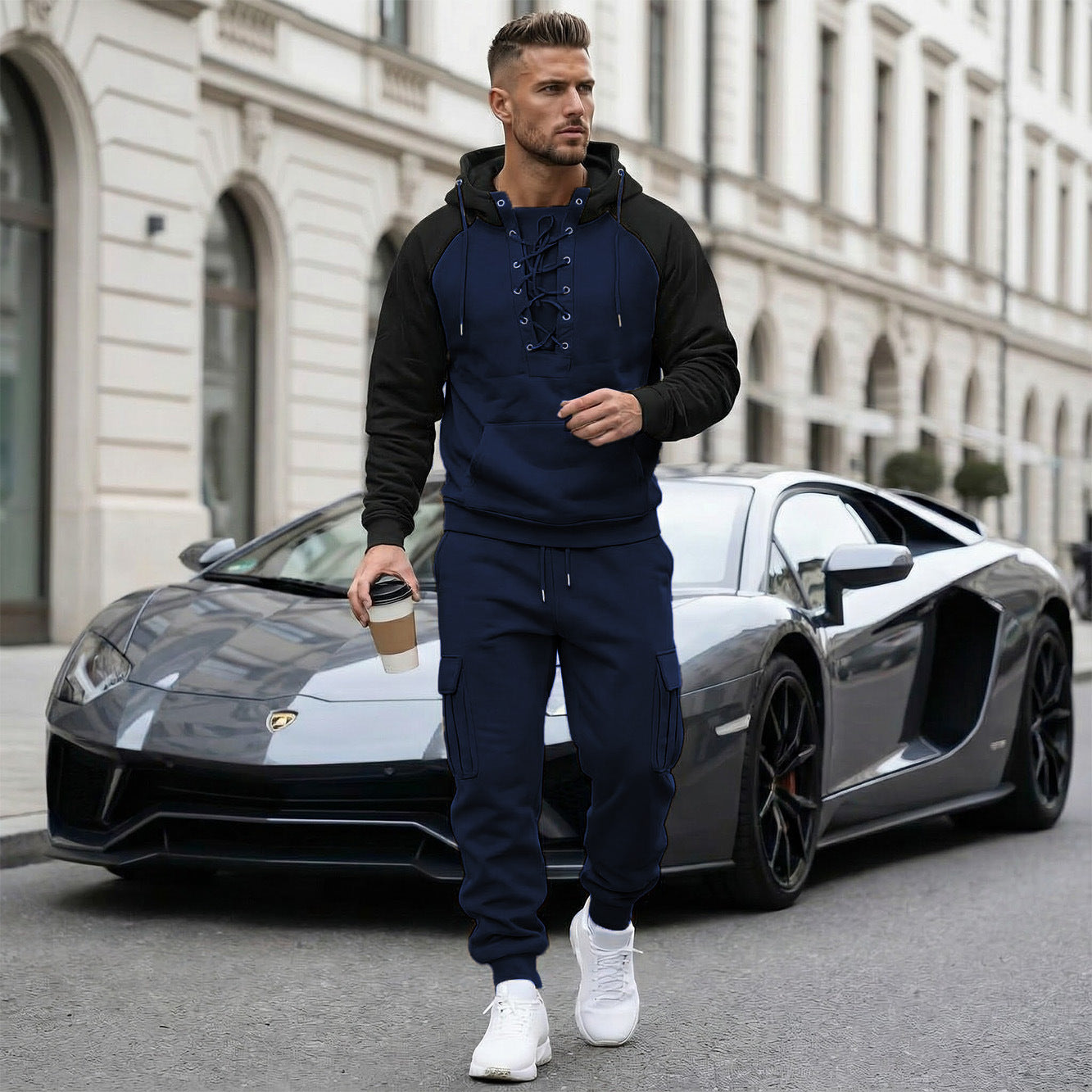 Men's Smart Casual Two Piece Set