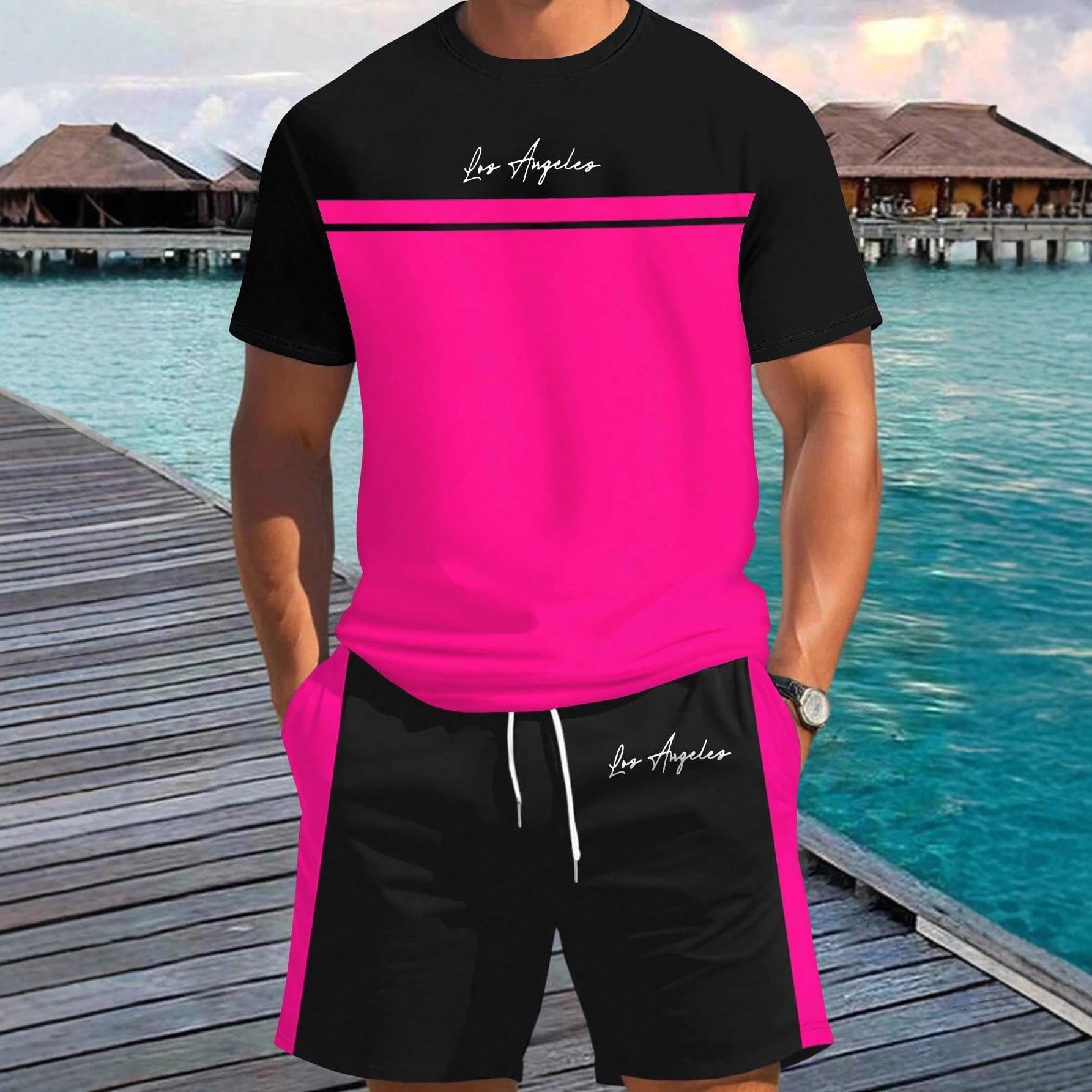 Men's Smart Casual Two Piece Set
