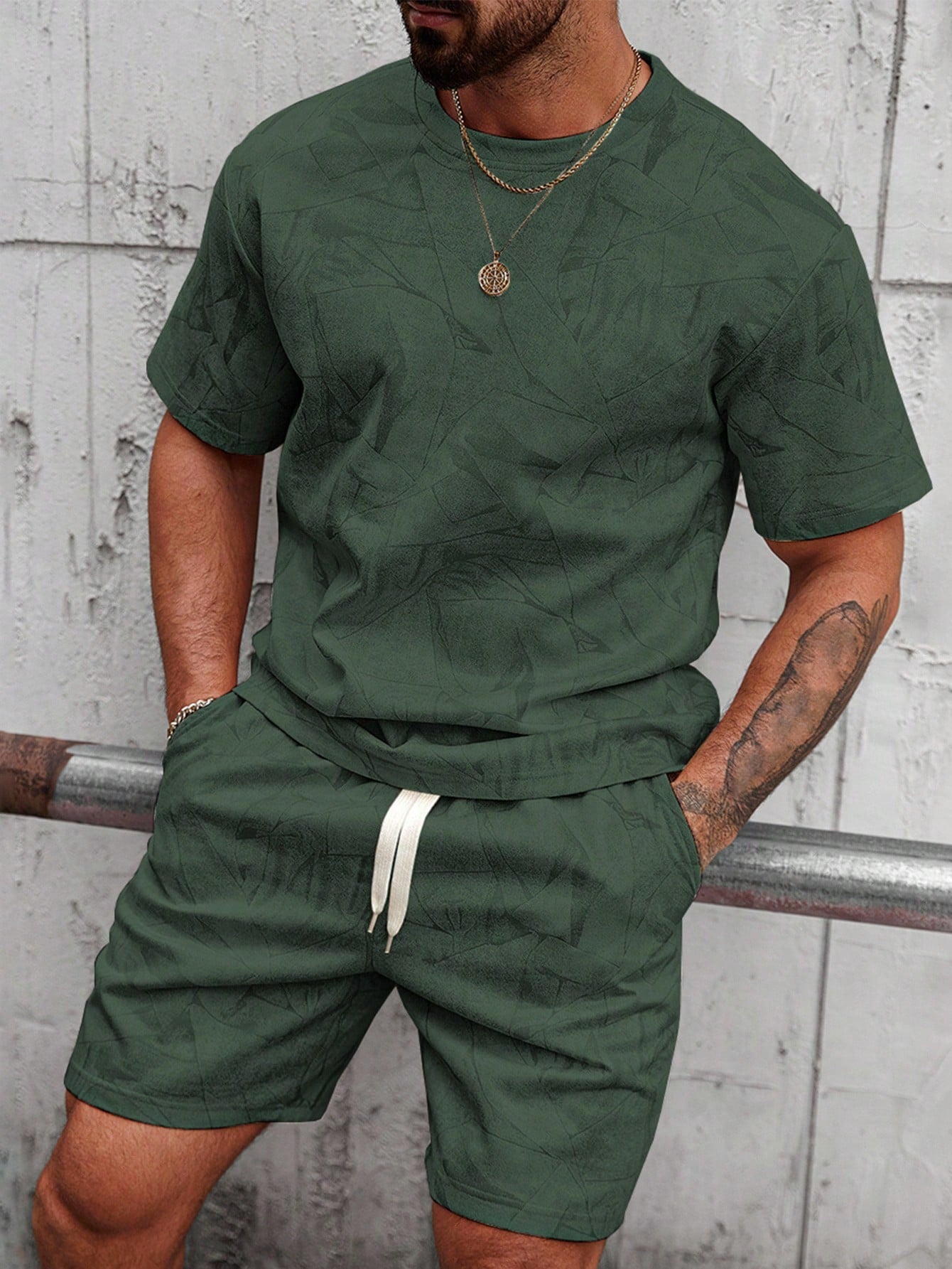 Men's Smart Casual Two Piece Set