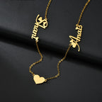Customized Name Heart Necklace
