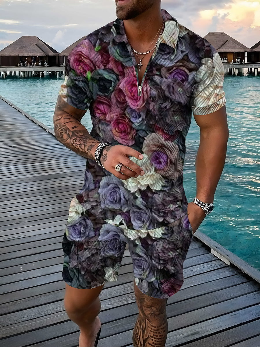 Men's Tropical Two Piece Set