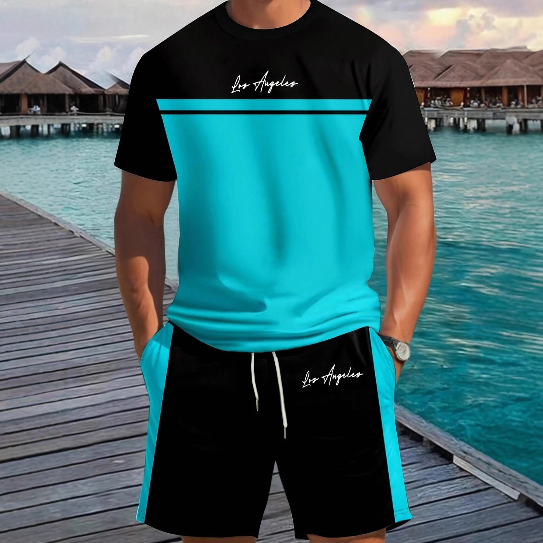 Men's Smart Casual Two Piece Set