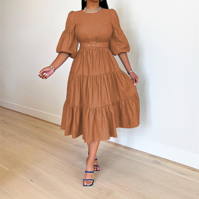 Women's Swing Mid-Sleeve Dress