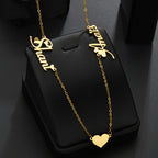 Customized Name Heart Necklace